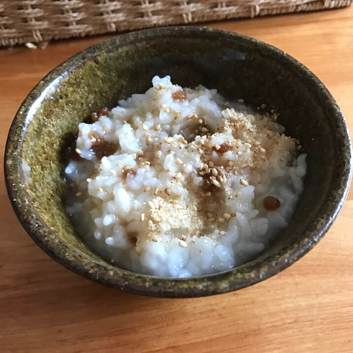 もろみ味噌とすりごまのおかゆ